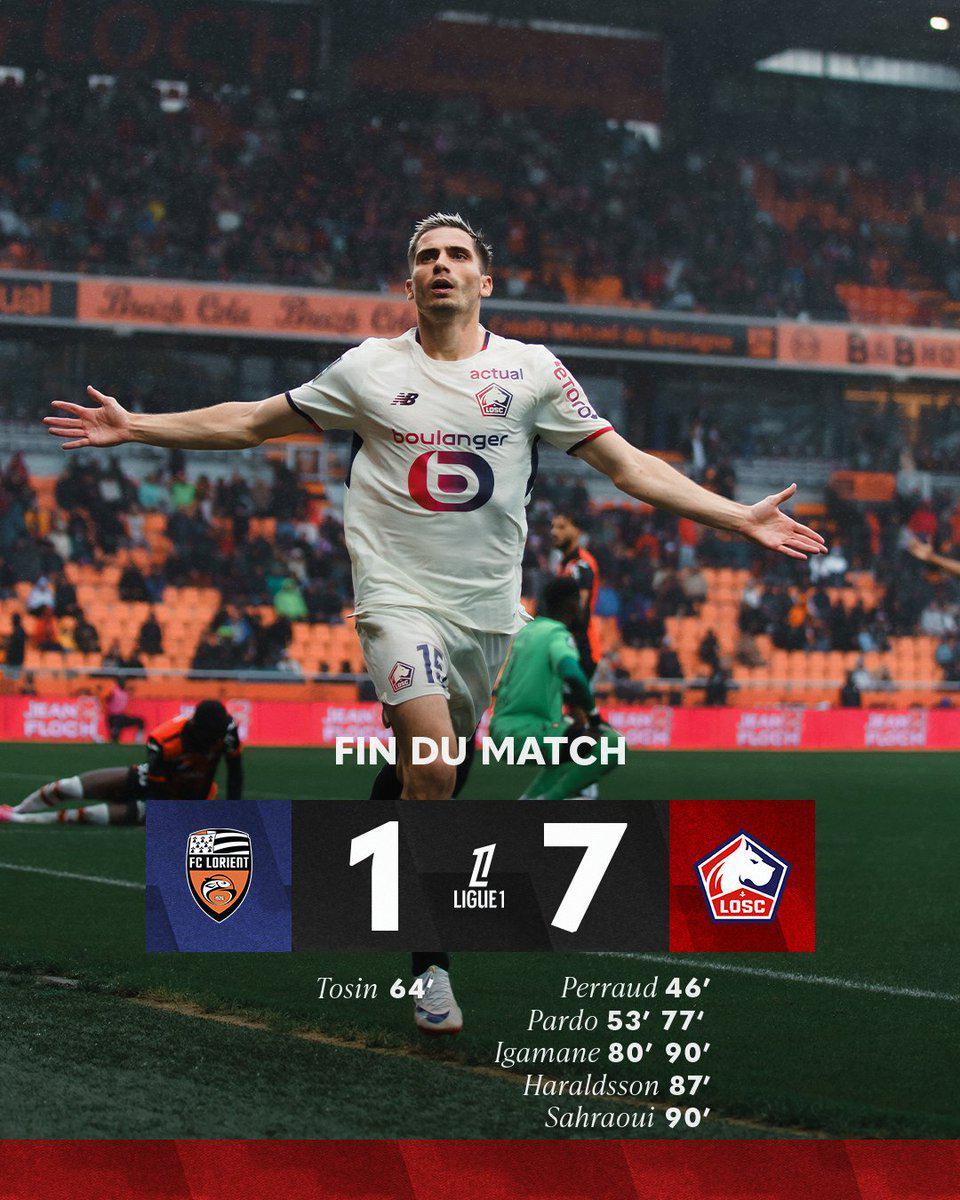 9体育-恐怖如斯！里尔半场打入7球，为法甲28年来首队